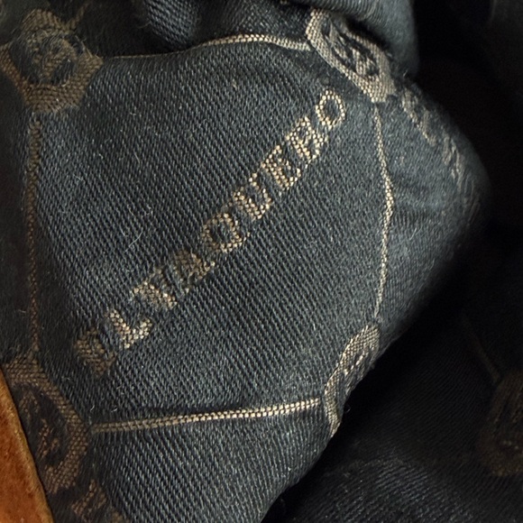 El Vaquero Studded Bohemian Suede Southwestern Aztec Heeled Boots Size 37.5 - Picture 8 of 16